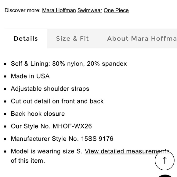 Mara Hoffman Rising Palm Cutout One-piece Swimsuit XS - Picture 8 of 8